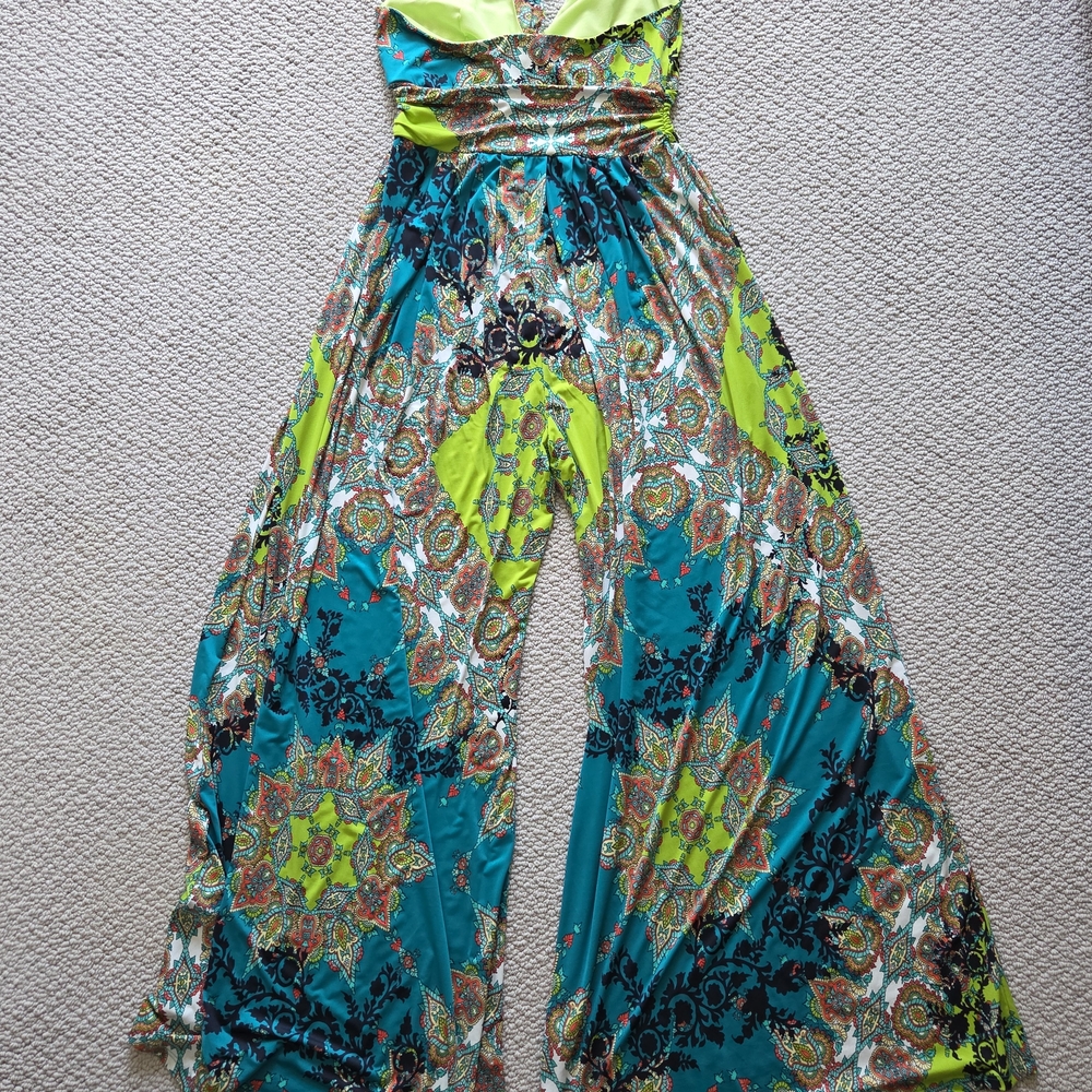 Colorful Patterned Jumpsuit - Picture 3 of 3